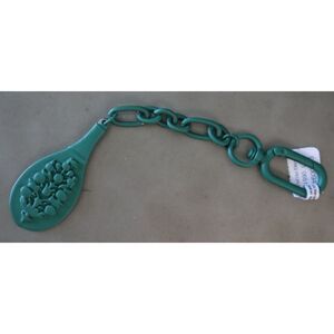 Free People Heritage Green Court Keyring Metal Chain Buti Logo Pendant Keychain